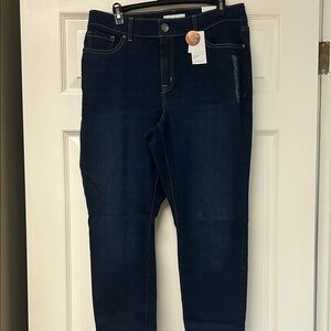 Lane Bryant Curvy Fit High Rise Skinny Flex Magic Waist Super Stretch Size 16